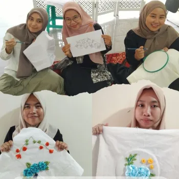 Pelatihan Sulam Pita PKBM LC